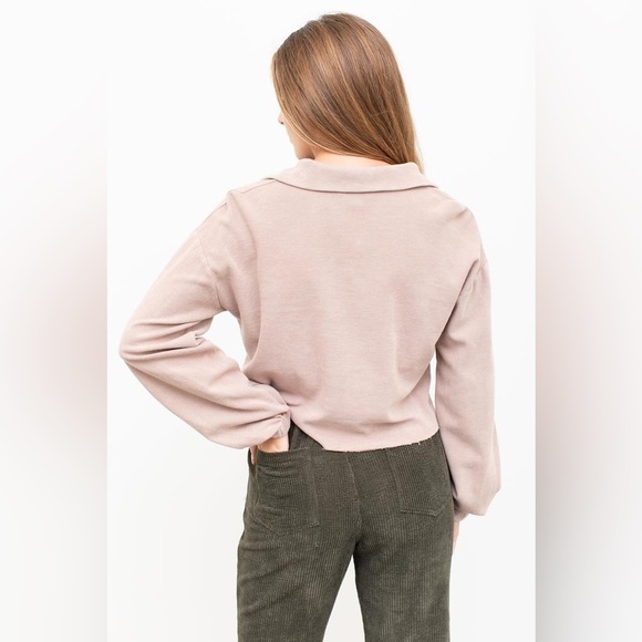 Hashtag | Polo Slit Neck Sweatshirt / Longsleeve - Picture 2 of 6